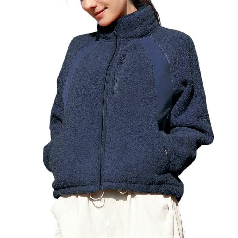 Sherpa fleecejacke damen