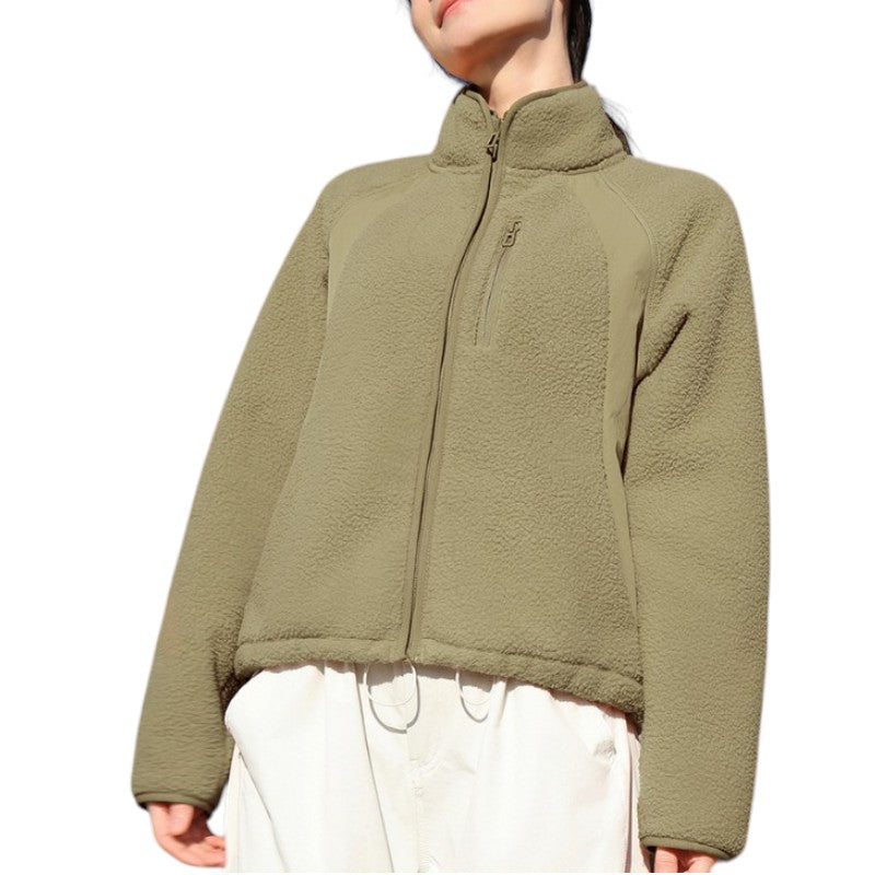 Sherpa fleecejacke damen
