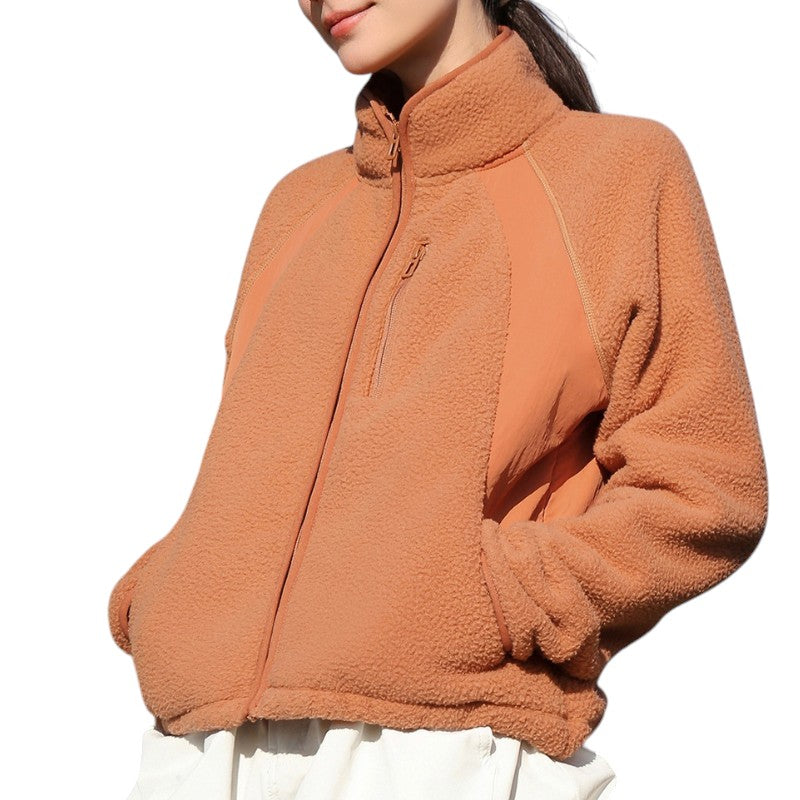 Sherpa fleecejacke damen