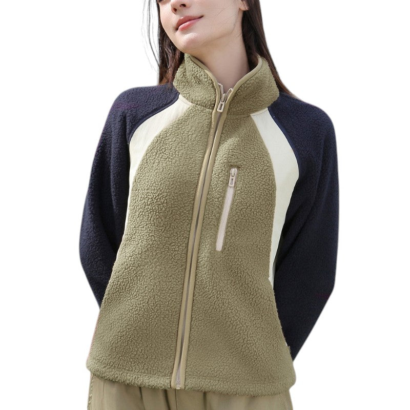 Sherpa fleecejacke damen