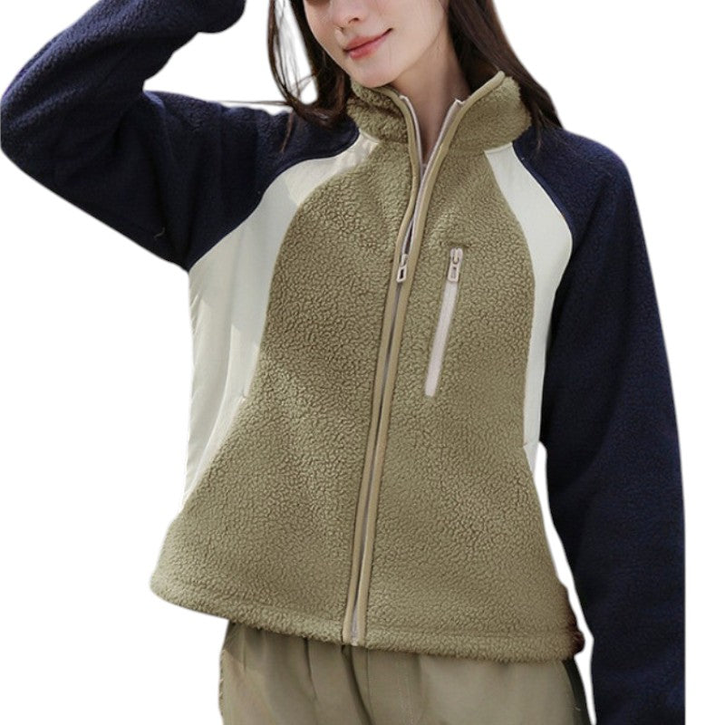 Sherpa fleecejacke damen