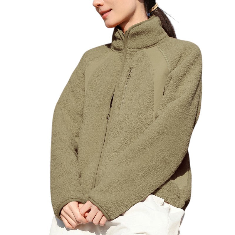 Sherpa fleecejacke damen