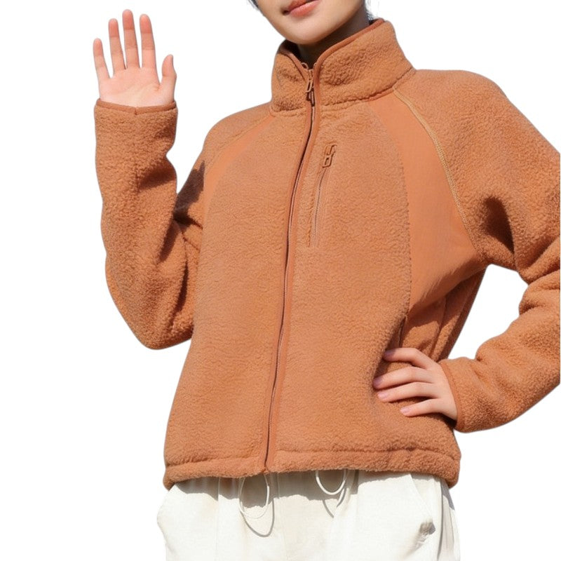 Sherpa fleecejacke damen