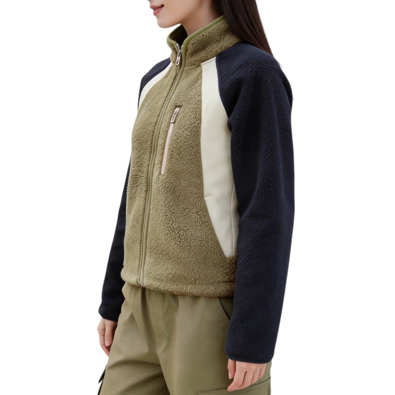 Sherpa fleecejacke damen