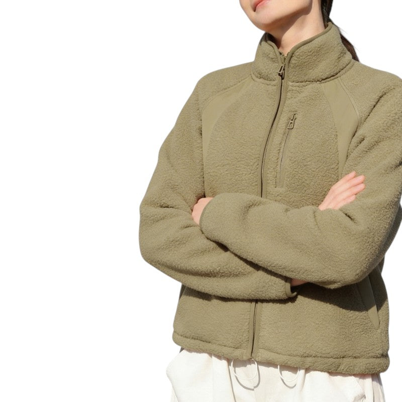 Sherpa fleecejacke damen