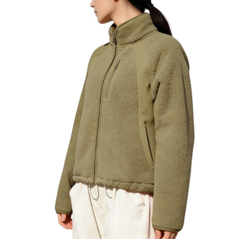 Sherpa fleecejacke damen