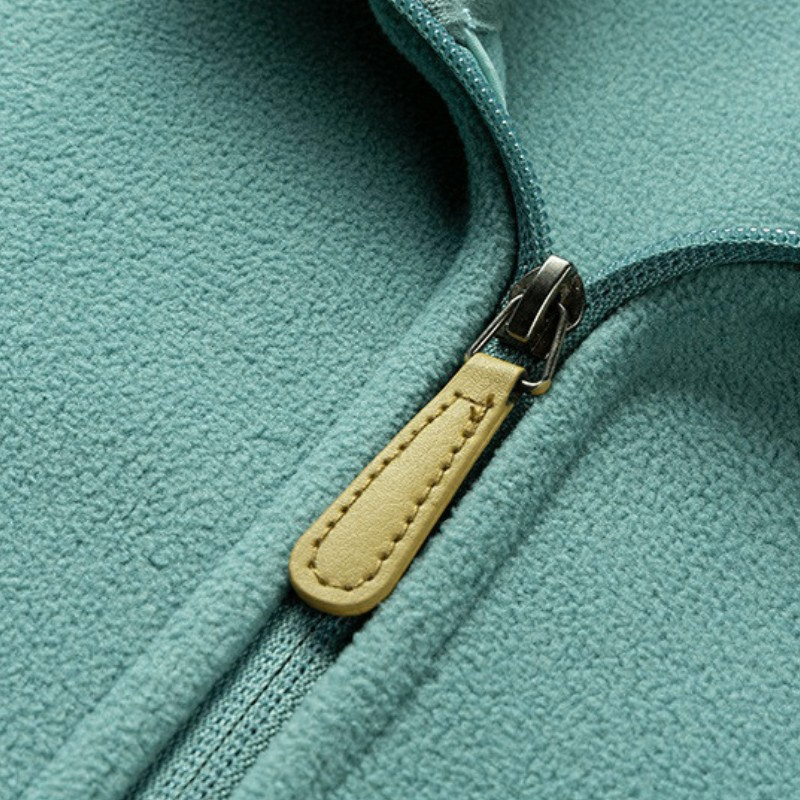 Zweifarbig Fleecejacke Damen