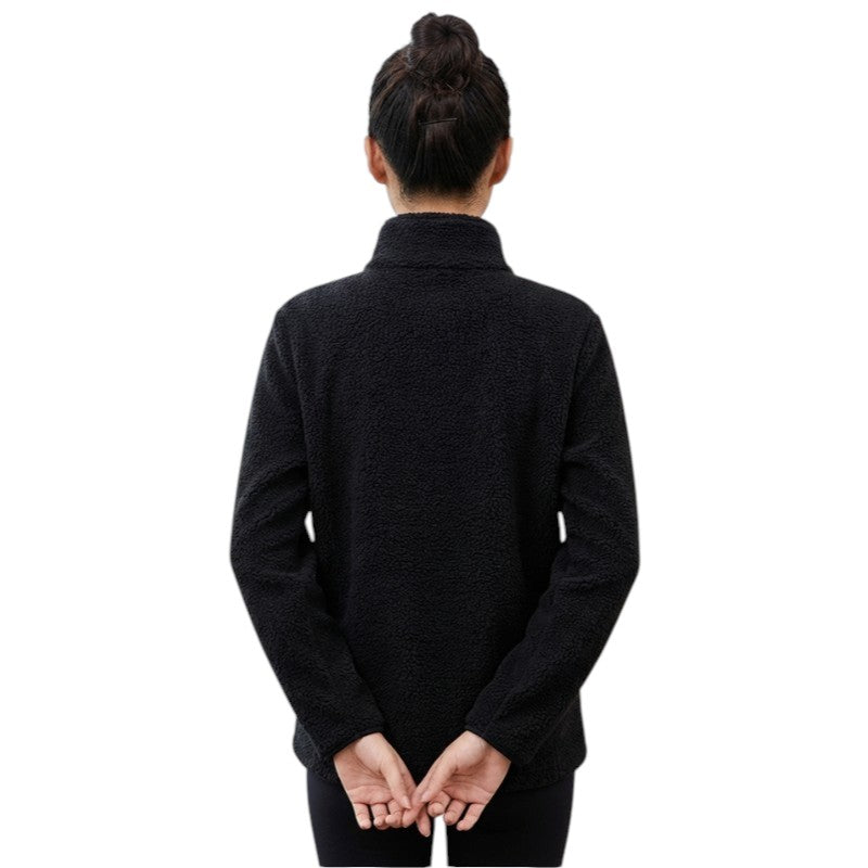 Fleecejacke Damen schwarz