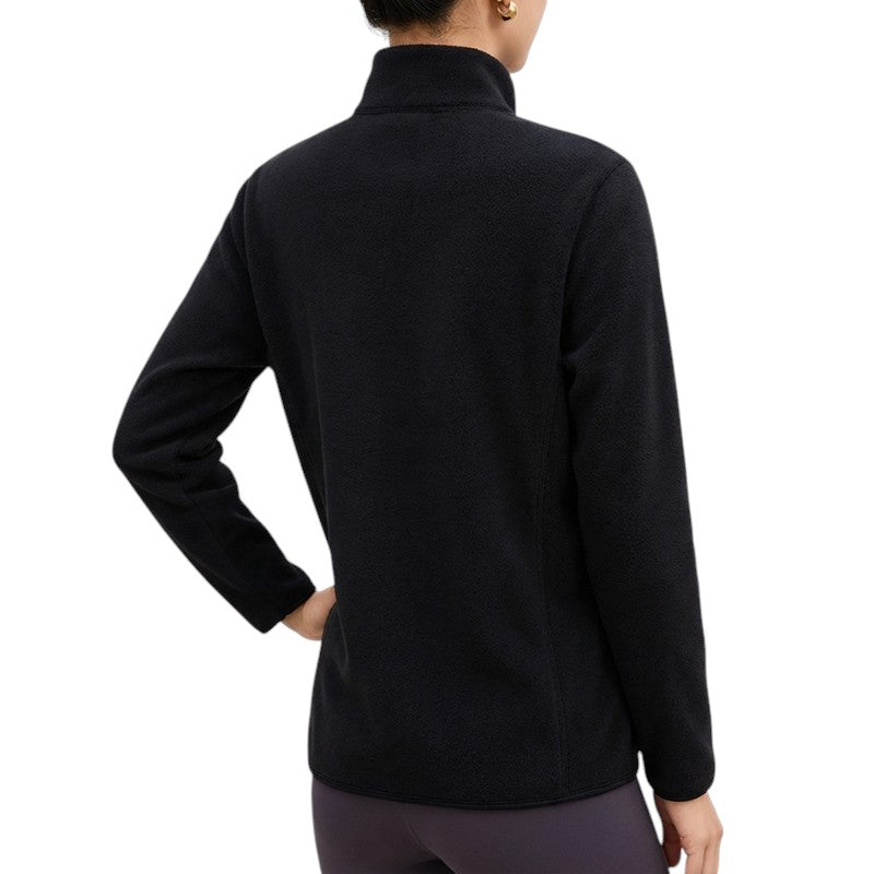 Fleecejacke Damen schwarz