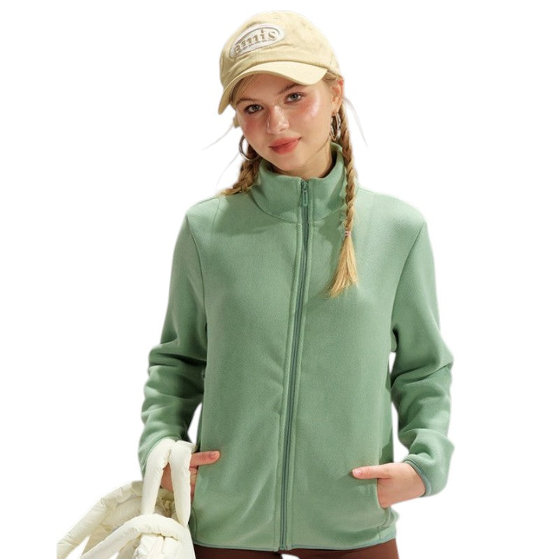 Fleecejacke Damen Stehkragen
