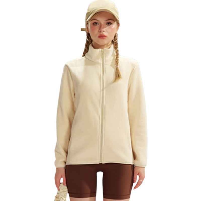 Fleecejacke Damen Stehkragen
