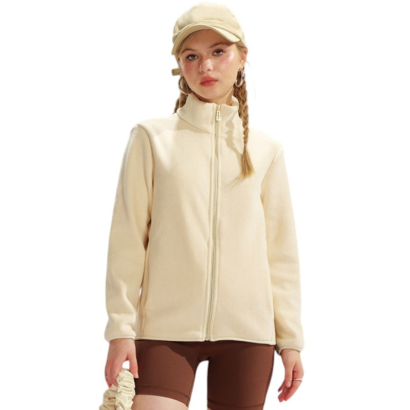 Fleecejacke Damen Stehkragen