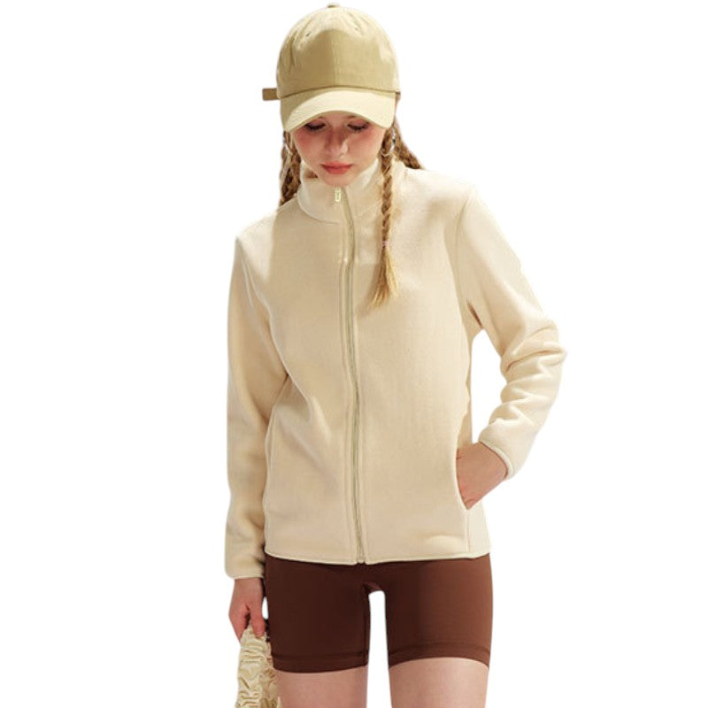 Fleecejacke Damen Stehkragen
