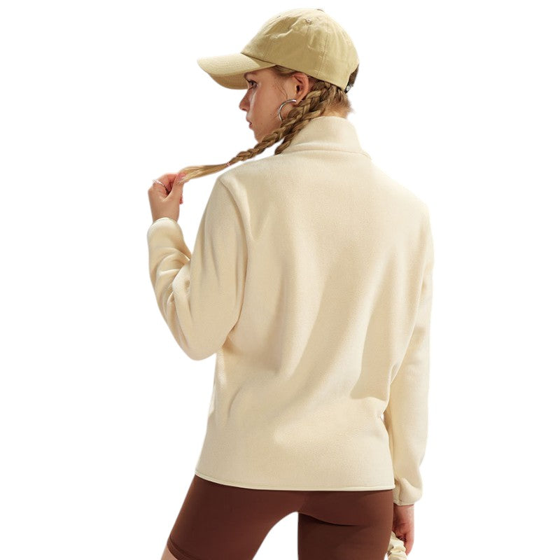 Fleecejacke Damen Stehkragen