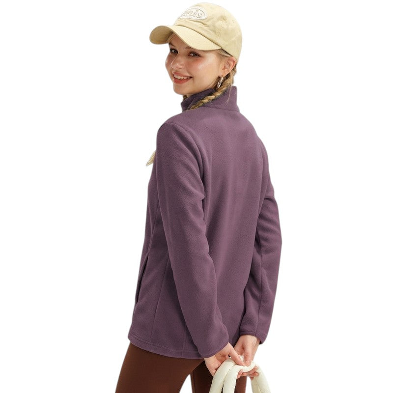 Fleecejacke Damen Stehkragen