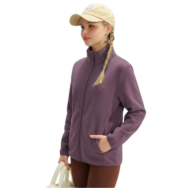 Fleecejacke Damen Stehkragen