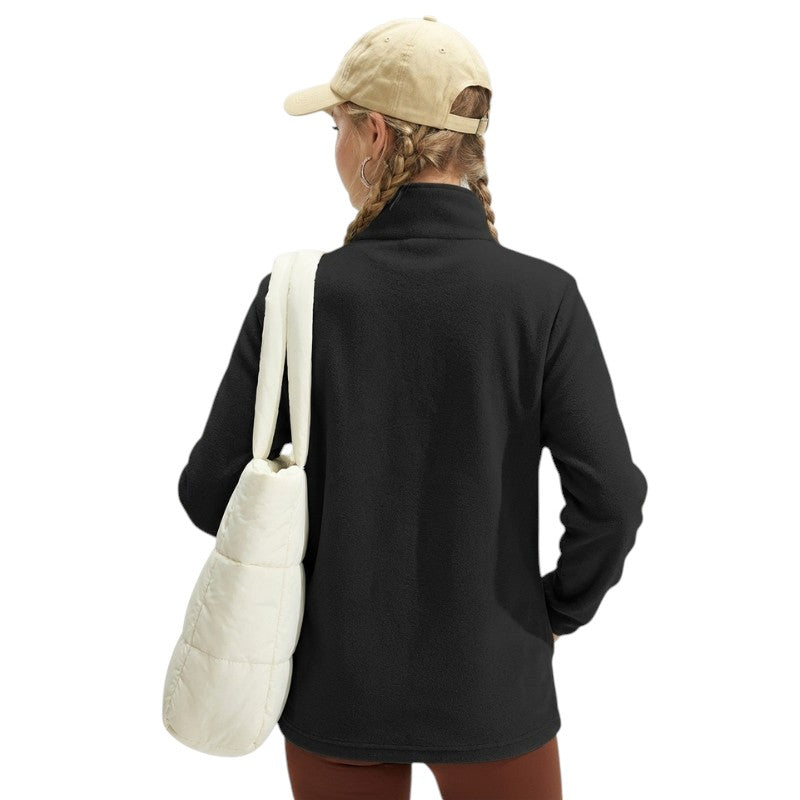 Fleecejacke Damen Stehkragen