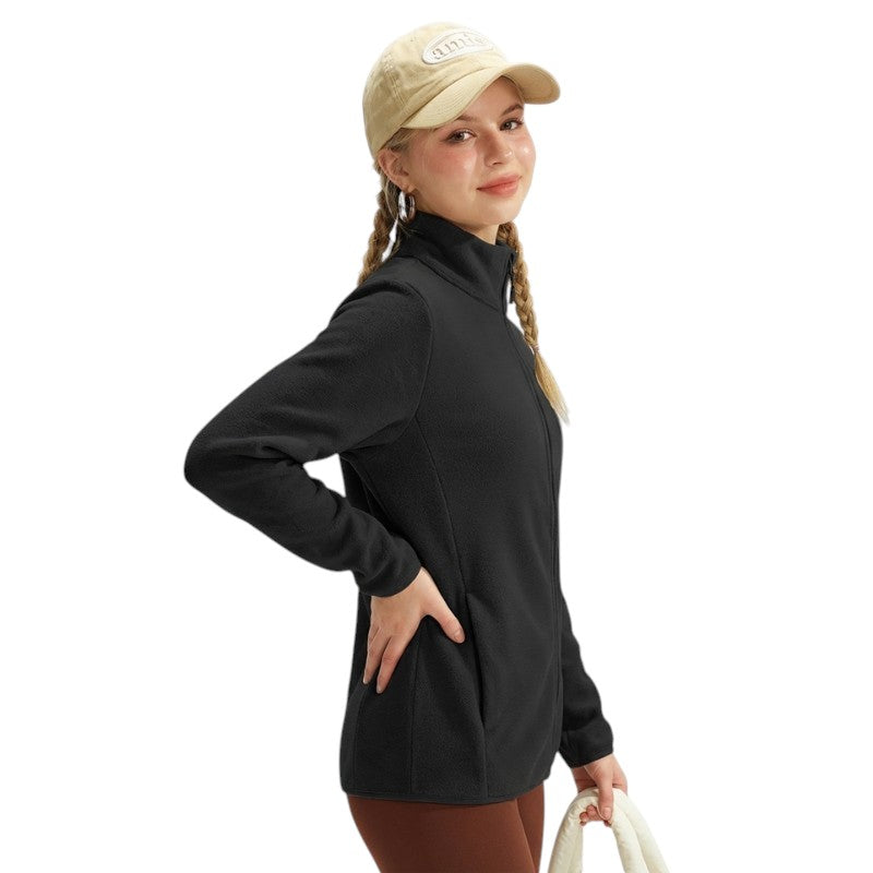 Fleecejacke Damen Stehkragen
