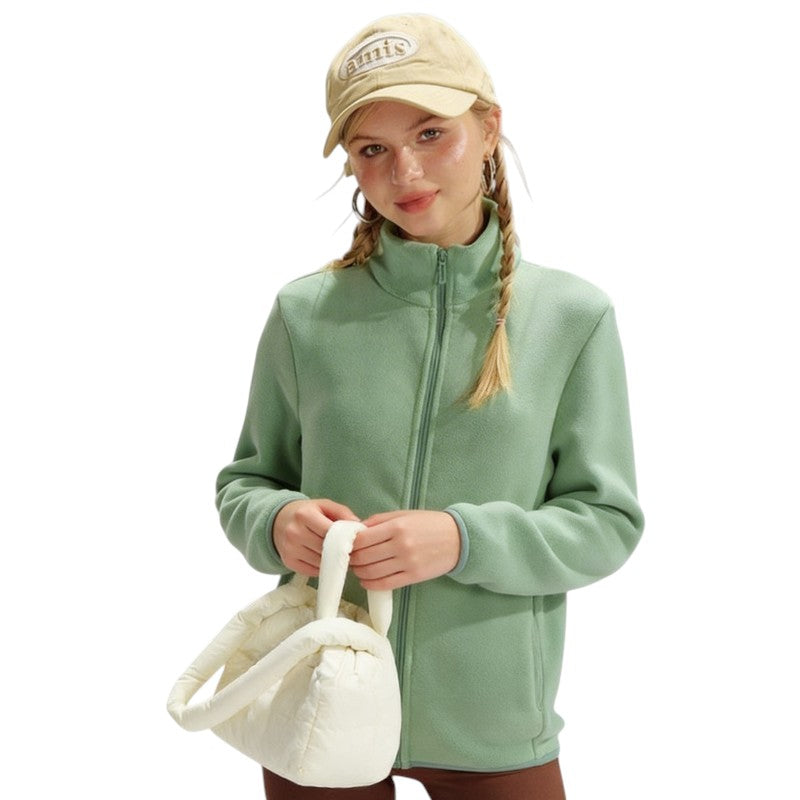Fleecejacke Damen Stehkragen