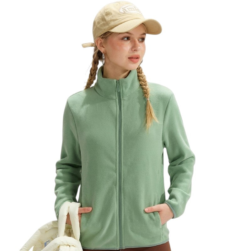 Fleecejacke Damen Stehkragen