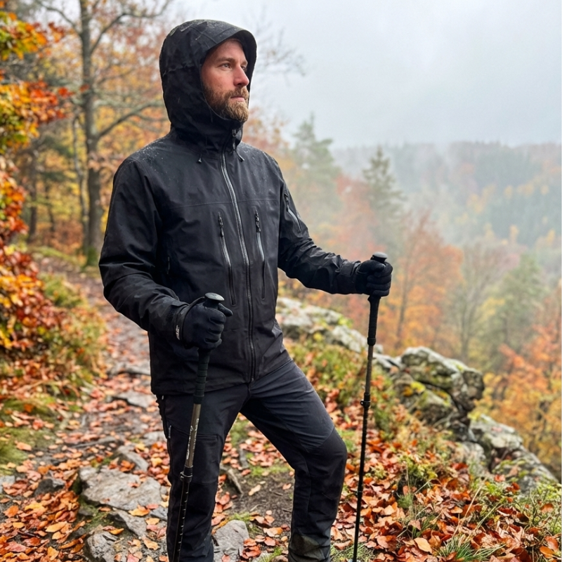 Regenjacke Wandern mit Unterarmbelüftung