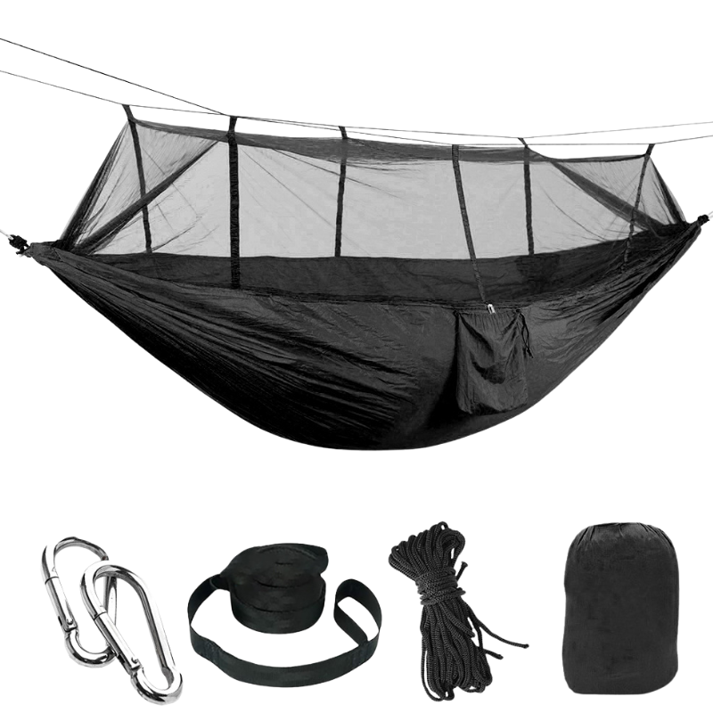 Camping hängematte mit moskitonetz