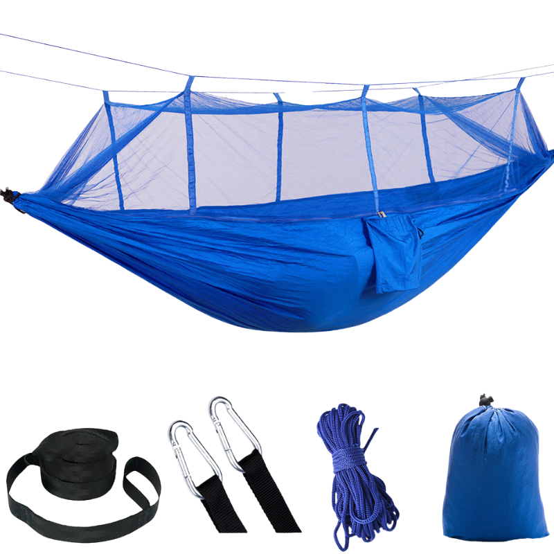 Camping hängematte mit moskitonetz