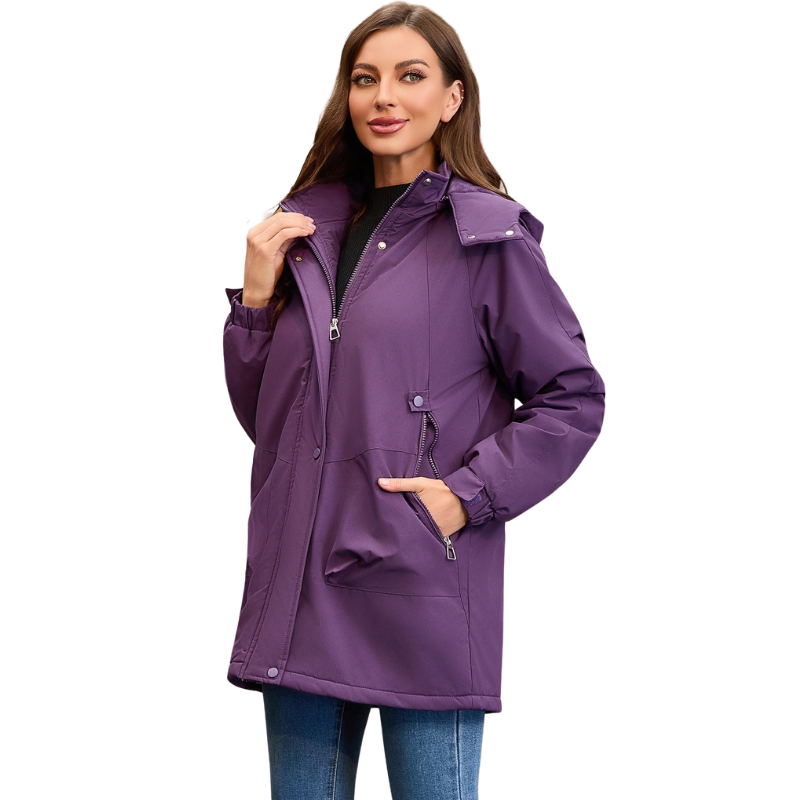 Regenjacke damen lang