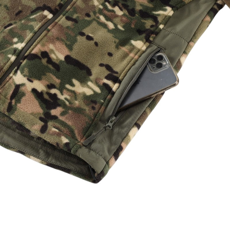 Fleecejacke camo herren Softshell