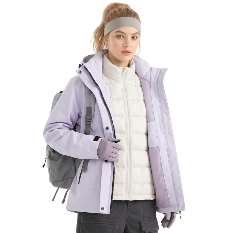 Gefüllte hardshelljacke