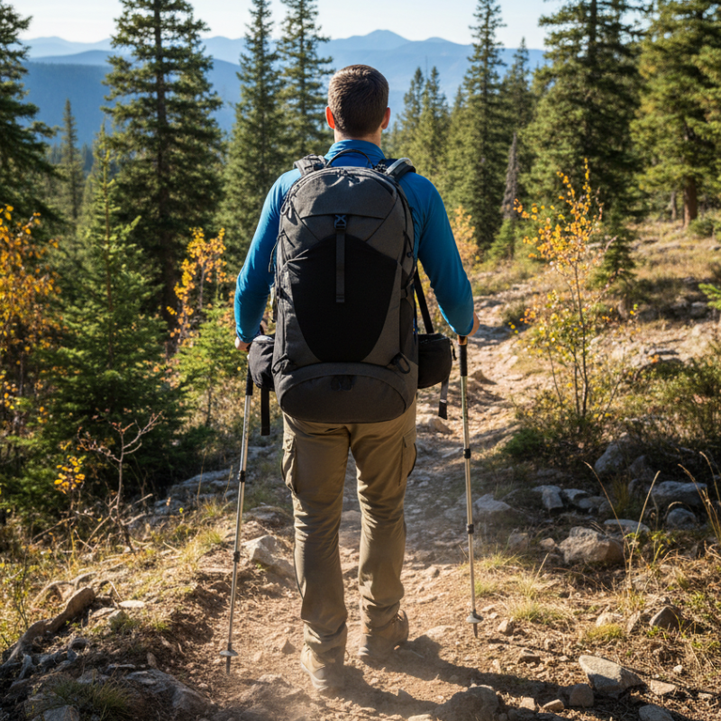 35 Liter Wanderrucksack belüftet