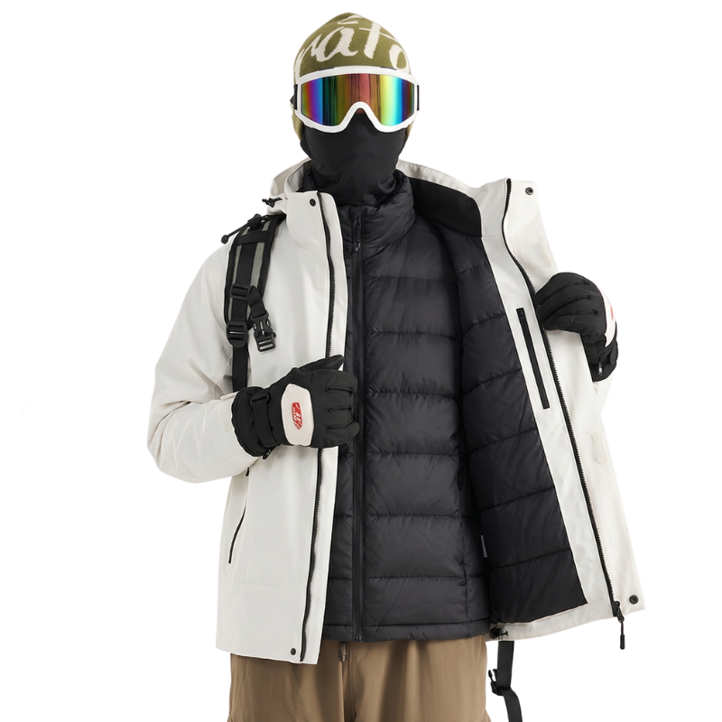 Gefüllte hardshelljacke