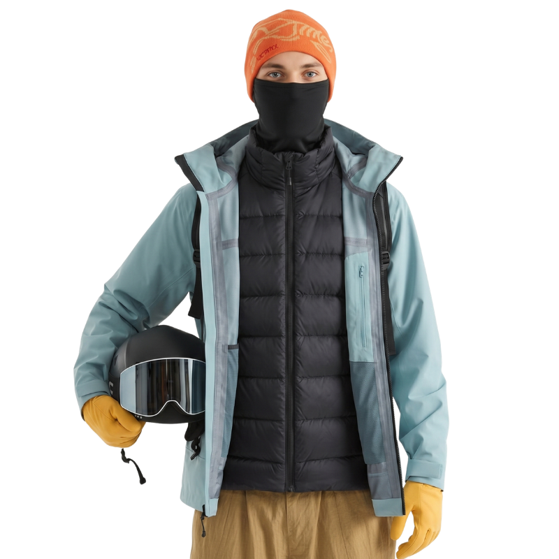 Gefüllte hardshelljacke