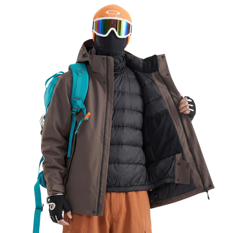 Gefüllte hardshelljacke