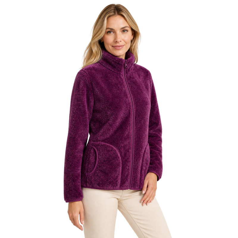 Fleecejacke damen reversibel