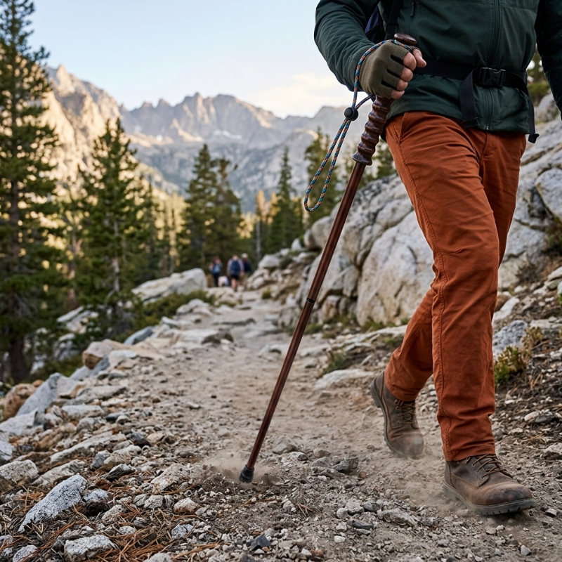 Wanderstock aus holz