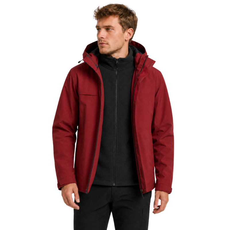 Regenjacke Wandern mit versiegelten Nähten