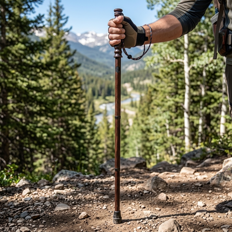 Wanderstock aus holz