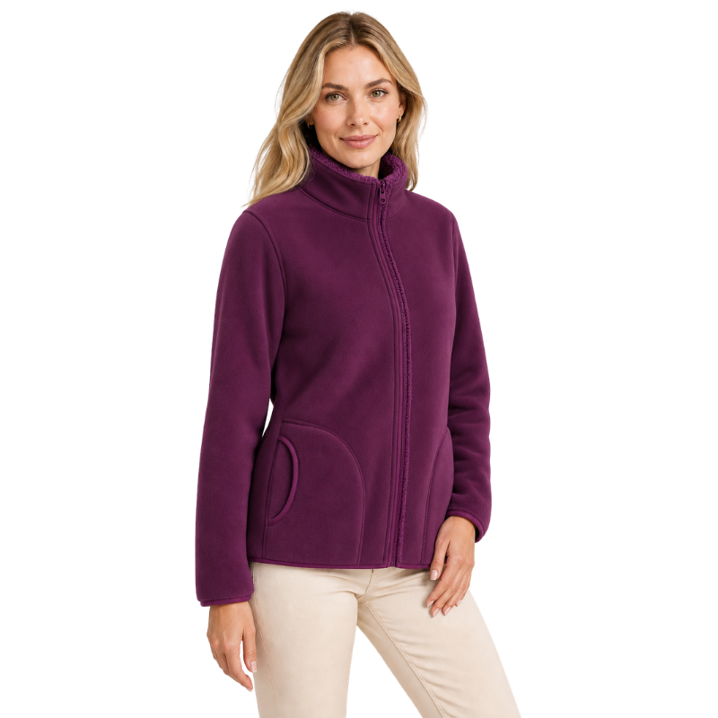 Fleecejacke damen reversibel