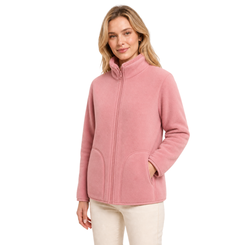 Fleecejacke damen reversibel