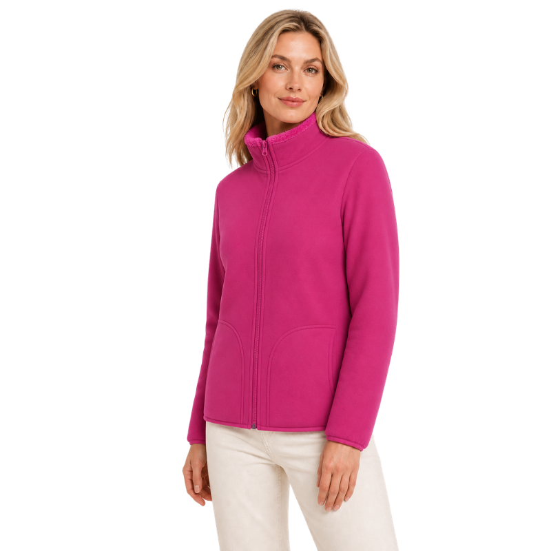Fleecejacke damen reversibel