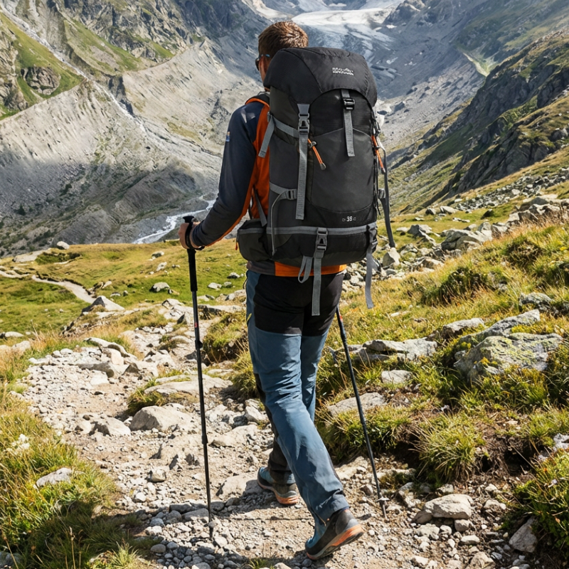 35 Liter Wanderrucksack bergsteigen