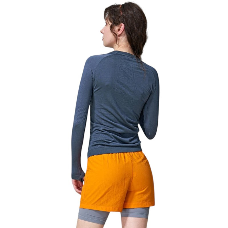 Shirt mit Merinowolle Damen Langarm