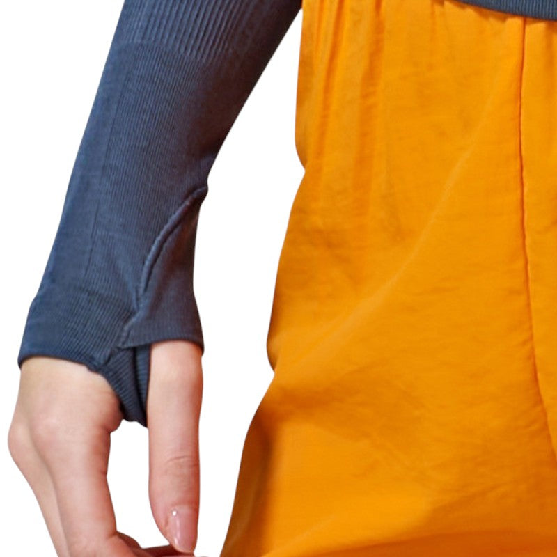Shirt mit Merinowolle Damen Langarm