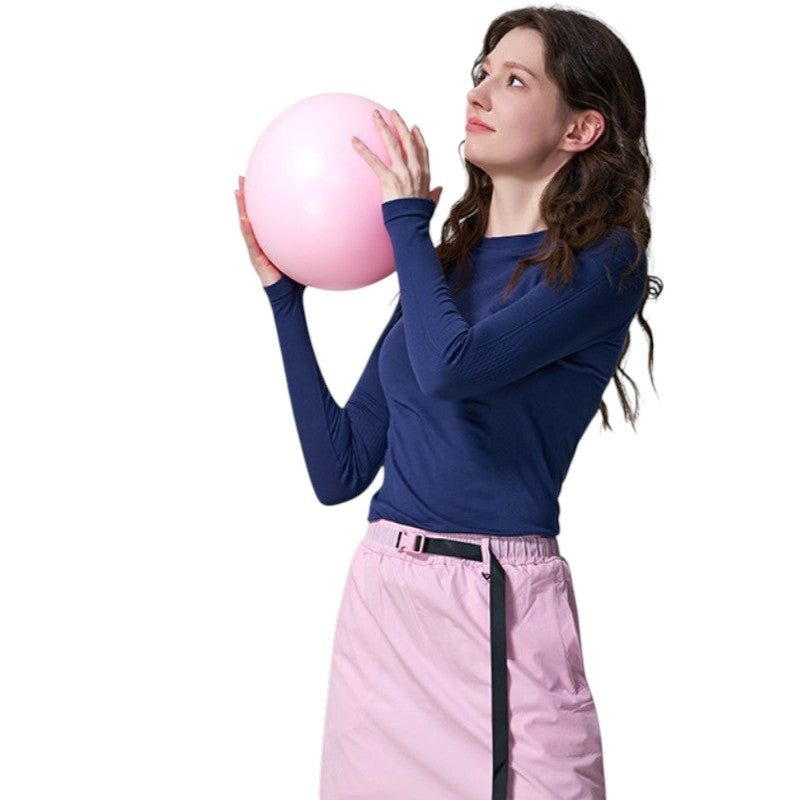 Shirt mit Merinowolle Damen Langarm