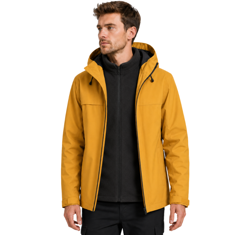 Regenjacke Wandern mit versiegelten Nähten