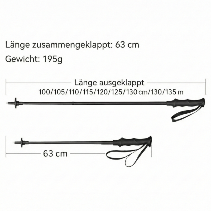 Wanderstöcke Bergab