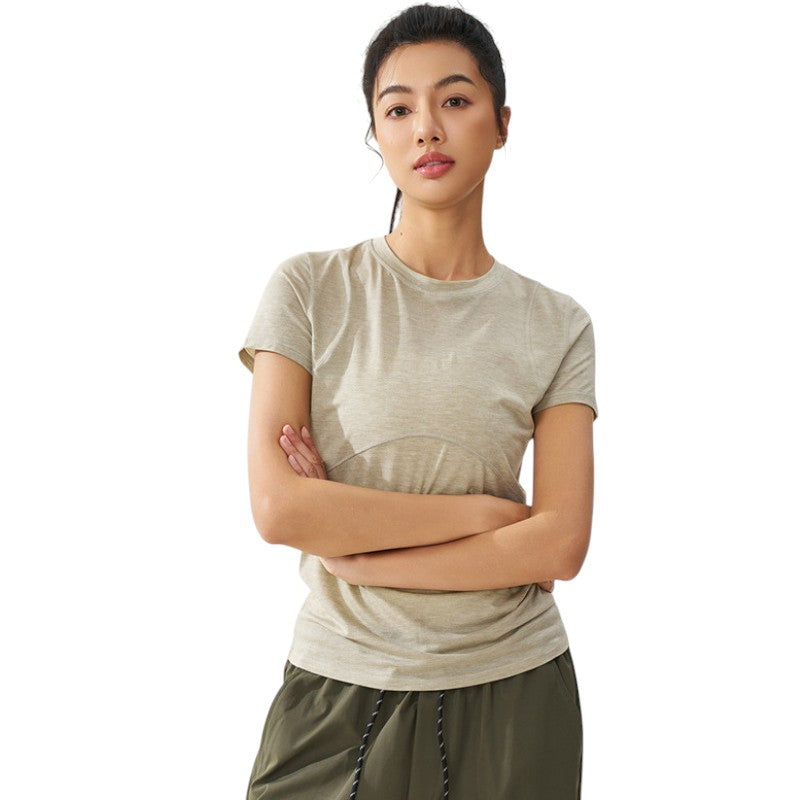 T-Shirt mit Merinowolle Damen
