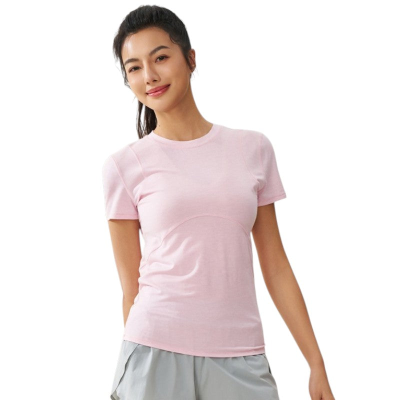 T-Shirt mit Merinowolle Damen
