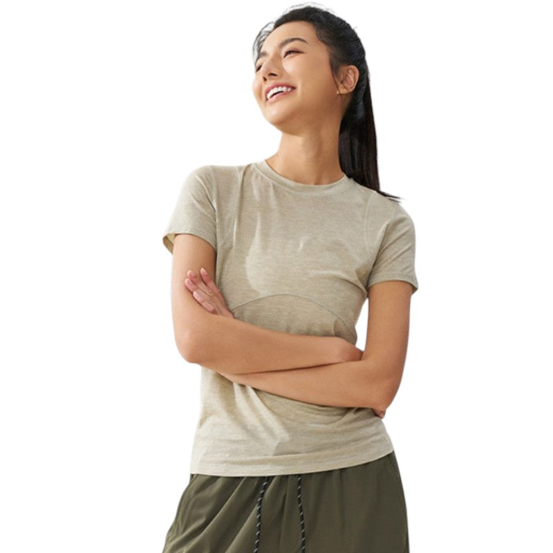 T-Shirt mit Merinowolle Damen
